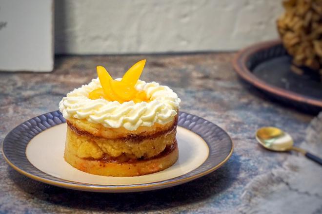 奶黄果味千层奶油蛋糕