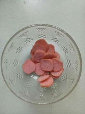 台湾烤肠切薄片