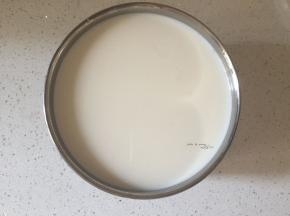 牛奶，菌粉，糖装入盆中搅拌均匀