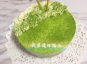 冷藏四小时后用吹风机吹模具边缘就可脱模啦