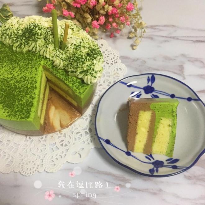 抹茶巧克力慕斯蛋糕