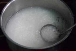 煮至粥开始变稠