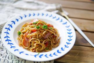 好吃又简单的炒面就做好了