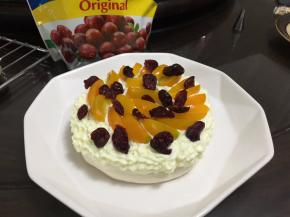 撒入蔓越莓果干