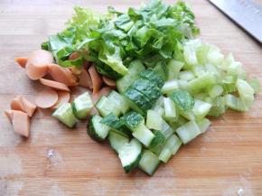 所有菜都清洗干净切好