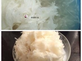 3. 把逼出的萝卜水沥出，再把萝卜按压成团，再次把水份逼出

3个萝卜按压完毕，所剩的萝卜丝只有765克
