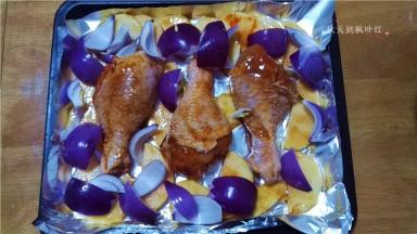 再放上洋葱片；