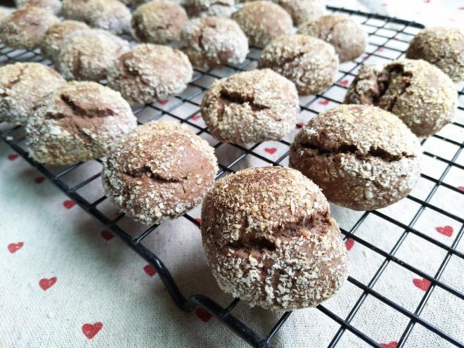 椰蓉可可裂纹曲奇