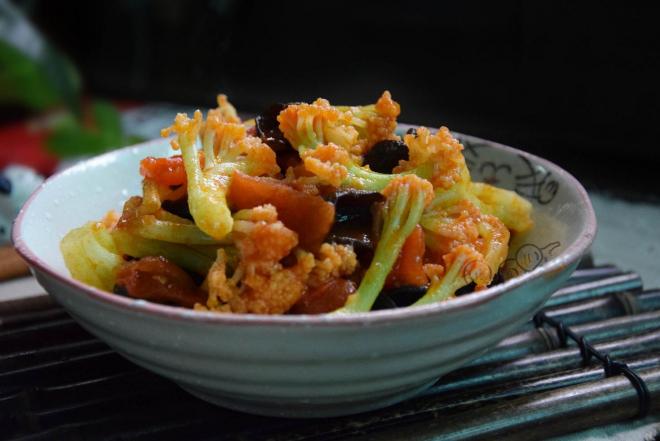 番茄木耳烧菜花