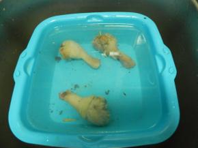 蒸好的泡一下凉水