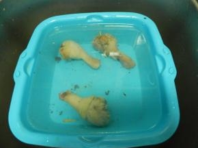 蒸好的泡一下凉水