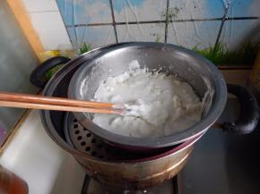 蒸的时候搅拌一下