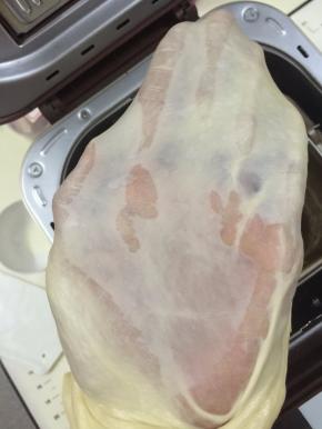 5. 揉至扩展阶段，我习惯揉至手套簿膜