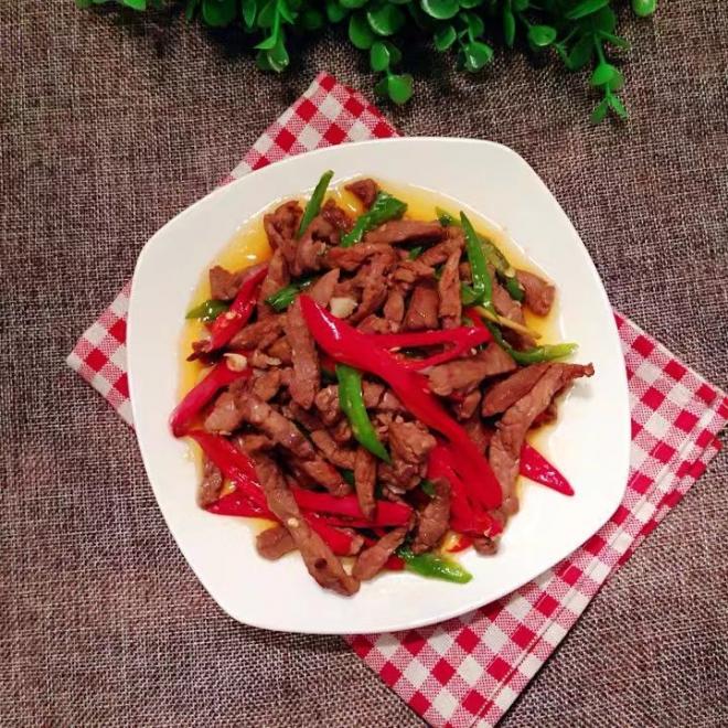 杭椒炒牛肉