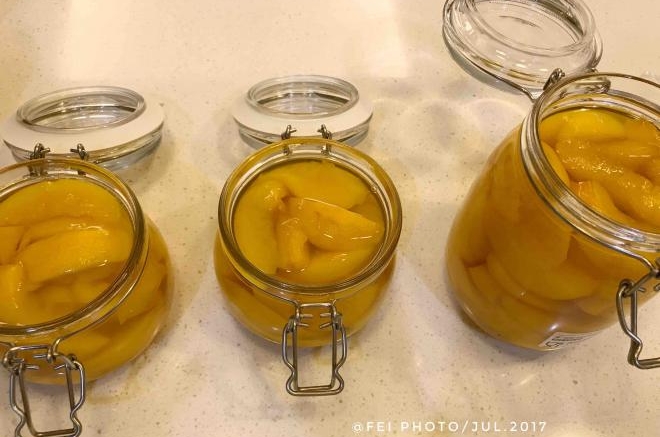 黄桃糖水罐头