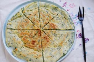 出锅后用刀切三角形即可