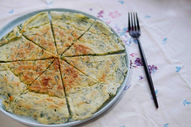 韭菜鸡蛋煎饼