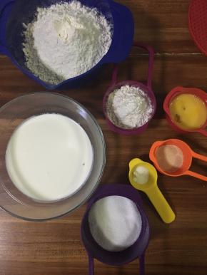 称量好所有的材料。