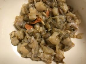 取下了一碗，用不了的可以冷冻起来。