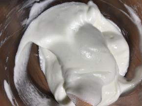 拌好的面糊还是有一些蓬蓬的感觉，流动性不那么好，就差不多了，如果你的流动性像蛋糕糊一样，那么恭喜你消泡了，你就挤圆饼饼吃吧，一样吃，不过今天要的是高逼格的溶豆，而不是溶饼。