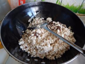 加入豆腐炒