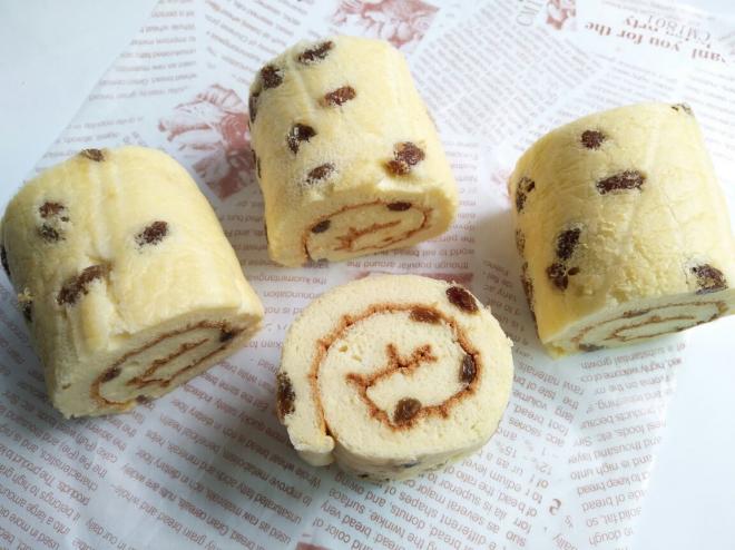葡萄干蛋糕卷