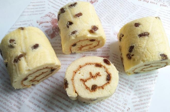葡萄干蛋糕卷