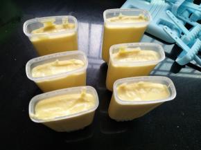 装入冰棒模具里