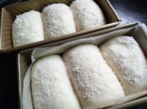 表面撒适量的椰蓉