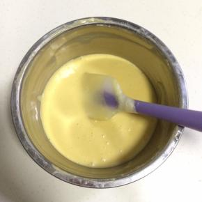 这样蛋糕面糊完成了。