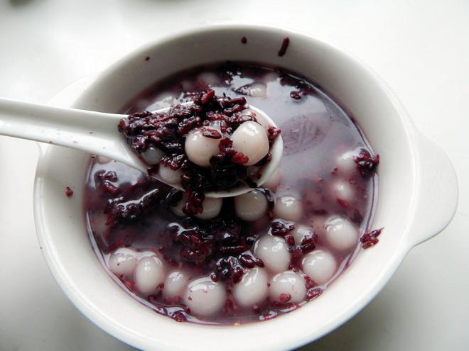 黑米酒酿小圆子