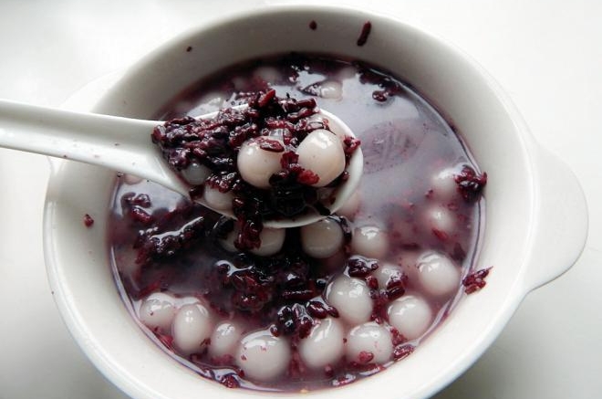 黑米酒酿小圆子