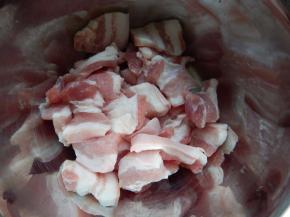 五花肉切好