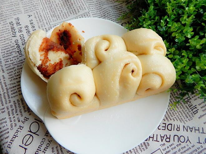 巧克力芝麻酱蒸吐司