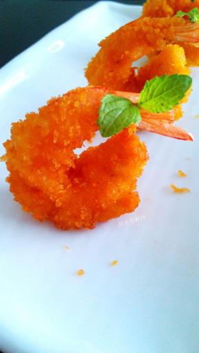 美美哒黄金基围虾！