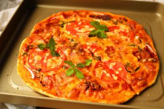 程序结束，烤好的披萨。