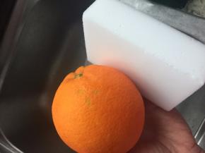 橙子用魔力擦洗净