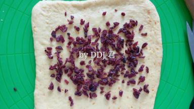 放上剪小的蔓越莓干