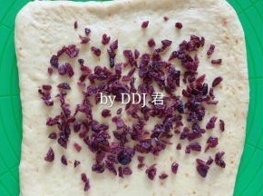 放上剪小的蔓越莓干