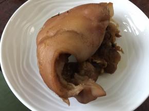 取出猪头皮放凉