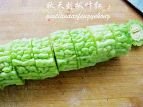 切成宽窄一致的段