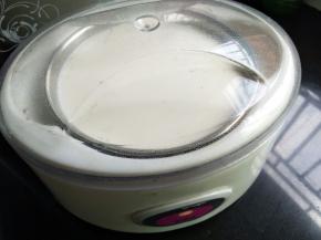 倒入酸奶机里，通电8-10个小时