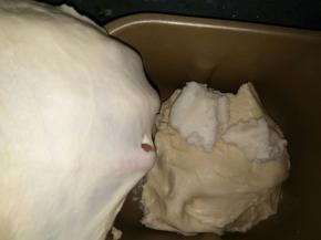 启动一个揉面程序，能拉出厚膜，加入猪油（也可以换成黄油）