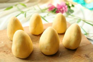 整理成窝头形状。