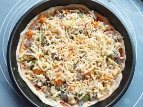 再撒马苏里拉芝士碎