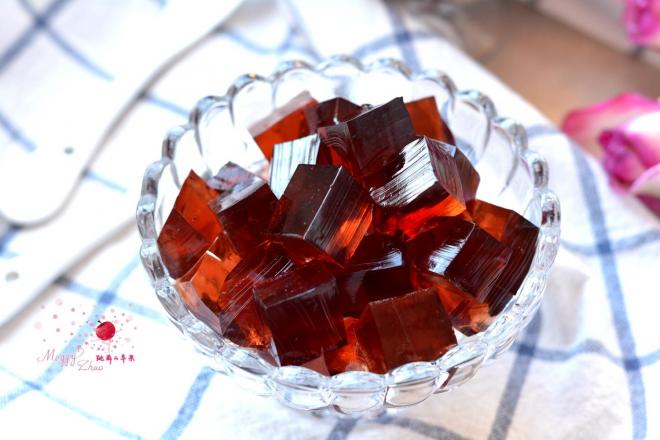 美容养颜的红酒果冻