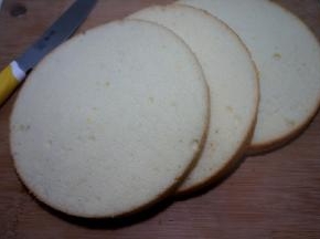 蛋糕横分三等份