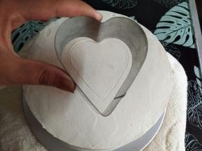 用心形模具按印