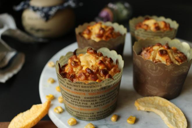 玉米粒黄桃果干马芬