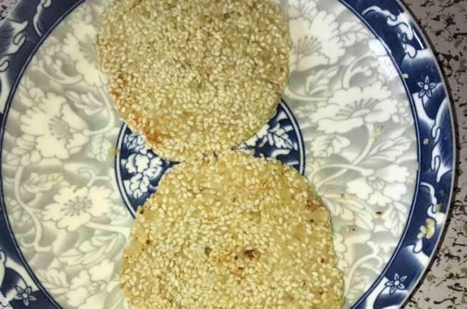 牛奶燕麦芝麻饼